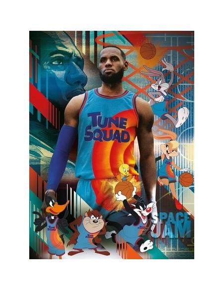 Clementoni Space Jam 2 Puzzle di contorno 1000 pz Arte