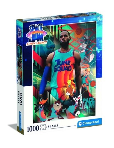 Clementoni Space Jam 2 Puzzle di contorno 1000 pz Arte