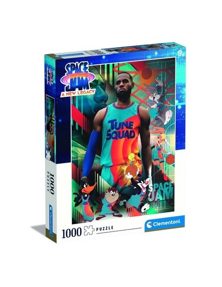 Clementoni Space Jam 2 Puzzle di contorno 1000 pz Arte