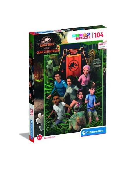 Clementoni Jurassic World Camp Cretaceous Puzzle di contorno 104 pz Arte