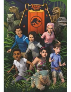 Clementoni Jurassic World Camp Cretaceous Puzzle di contorno 104 pz Arte 2