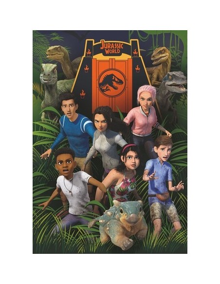 Clementoni Jurassic World Camp Cretaceous Puzzle di contorno 104 pz Arte