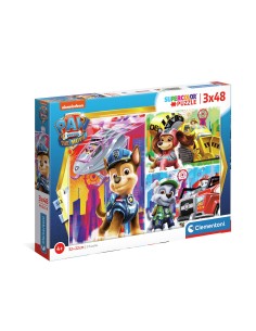 Clementoni Paw Patrol - 3x48 pezzi - Supercolor Puzzle