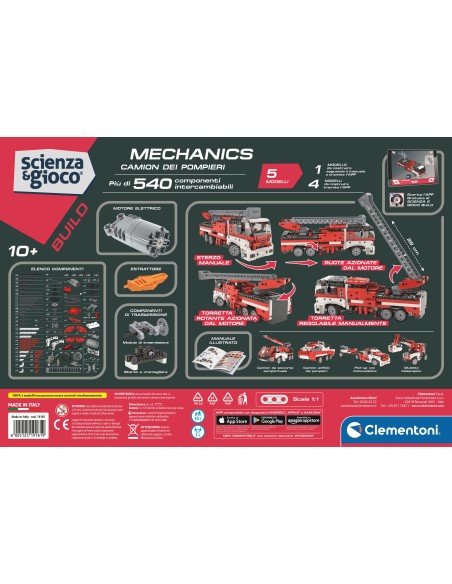 Clementoni Scienza e Gioco Build - Camion dei pompieri