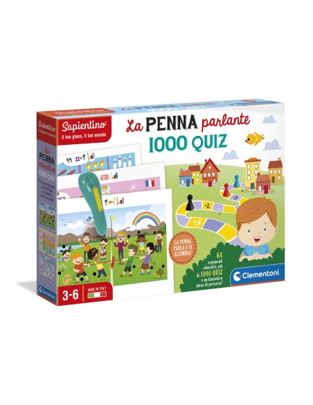 Clementoni Sapientino - Penna Interattiva 1000 Quiz