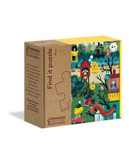 Clementoni Find it puzzle - Come into my garden 60 pz Arte Clementoni Find it puzzle - Come into my garden 60 pz Arte