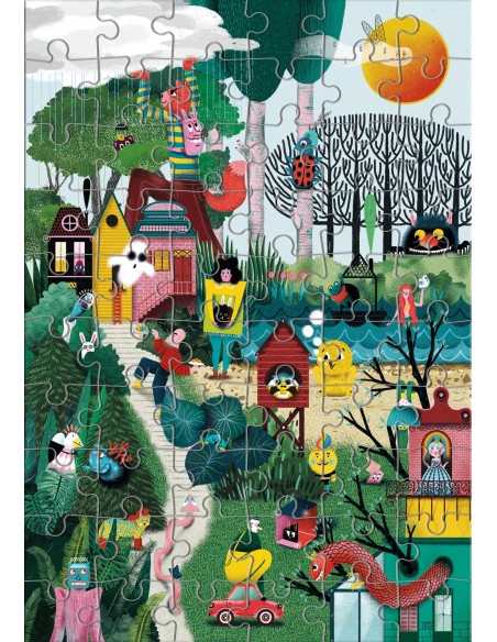 Clementoni Find it puzzle - Come into my garden 60 pz Arte Clementoni Find it puzzle - Come into my garden 60 pz Arte