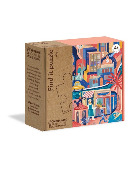 Clementoni Find it puzzle  Winter Puzzle di contorno 60 pz Mondo