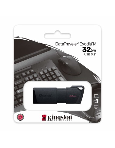 Kingston Technology DataTraveler Exodia M unità flash USB 32 GB USB tipo A 3.2 Gen 1 (3.1 Gen 1) Nero
