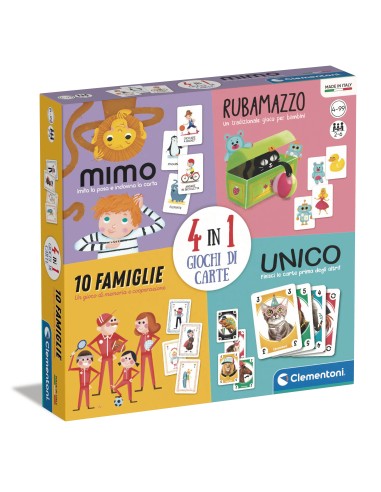 Clementoni Play Creative - 4 In 1 Carte