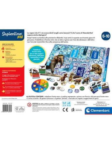 Clementoni Sapientino Più Dinosauri e Preistoria