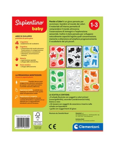 Clementoni Sapientino Montessori Parole e Colori