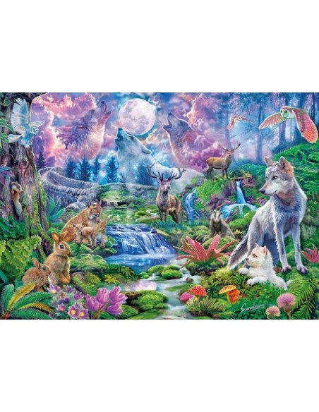 Clementoni Moonlit Wild Puzzle 3000 pz Flora e fauna