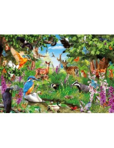 Clementoni Fantastic Forest Puzzle 2000 pz Flora e fauna 2