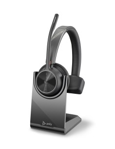 POLY Voyager 4310 UC Auricolare Wireless A Padiglione Ufficio USB tipo A Bluetooth Base di ricarica Nero