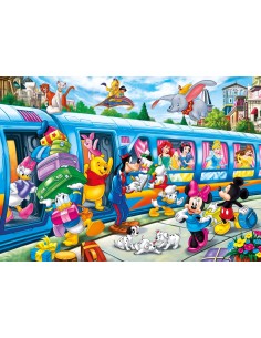 Clementoni Disney train Puzzle di contorno 104 pz Cartoni 2