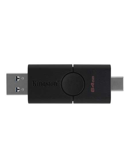 Kingston Technology DataTraveler Duo unità flash USB 64 GB USB Type-A   USB Type-C 3.2 Gen 1 (3.1 Gen 1) Nero
