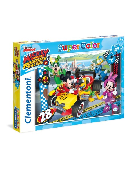 Clementoni Disney Mickey and The Roadster Racers Puzzle 104 pz Cartoni