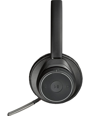 POLY Voyager Focus UC Auricolare Wireless A Padiglione Ufficio Bluetooth Nero