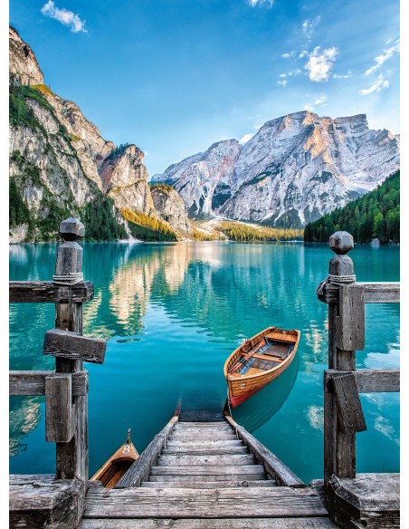 Clementoni Braies Lake Puzzle 500 pz Acqua
