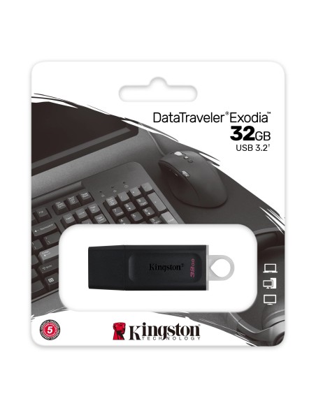 Kingston Technology DataTraveler Exodia unità flash USB 32 GB USB tipo A 3.2 Gen 1 (3.1 Gen 1) Nero