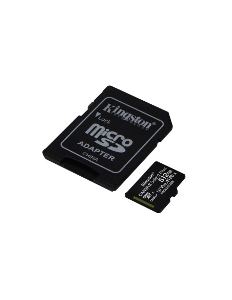 Kingston Technology Scheda micSDXC Canvas Select Plus 100R A1 C10 da 512GB + adattatore