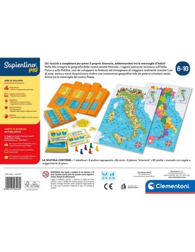 Clementoni Sapientino Più 16417 gioco da tavolo My Italy Educativo