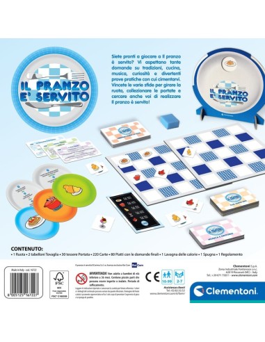 Clementoni Il Mio Primo IL PRANZO È SERVITO 30 min Gioco da tavolo Famiglia