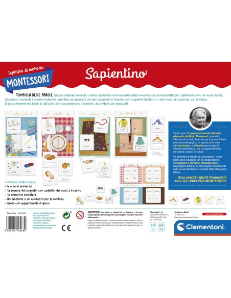 Clementoni Montessori - Tombola delle parole