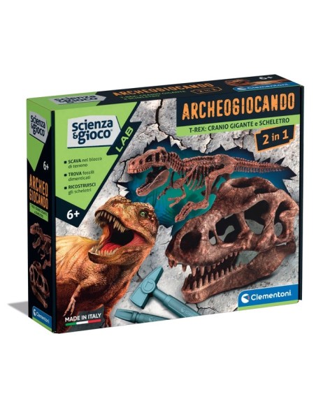 Clementoni Science & Jeu laboratoire DIG KIT - TREX 2IN1