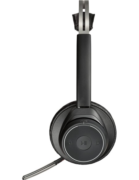 POLY Voyager Focus UC B825 Auricolare Wireless A Padiglione Ufficio Bluetooth Nero