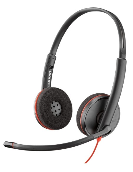 POLY Blackwire 3220 Auricolare Cablato A Padiglione Musica e Chiamate USB tipo A Nero