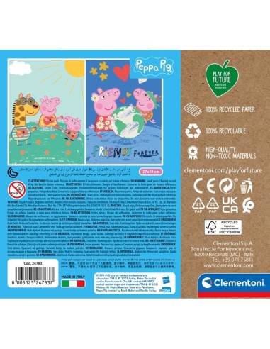 Clementoni PEPPA PIG Puzzle di contorno 40 pz Arte