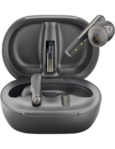 POLY Auricolari nerofumo Voyager Free 60+ UC M + Adattatore BT700 USB-A + Custodia per ricarica con touchscreen 2