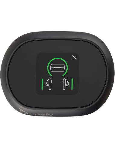POLY Auricolari nerofumo Voyager Free 60+ UC M + Adattatore BT700 USB-A + Custodia per ricarica con touchscreen