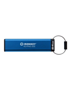 Kingston Technology IronKey Keypad 200 da 64 GB, FIPS 140-3 livello 3 (in fase di approvazione) crittografata AES-256