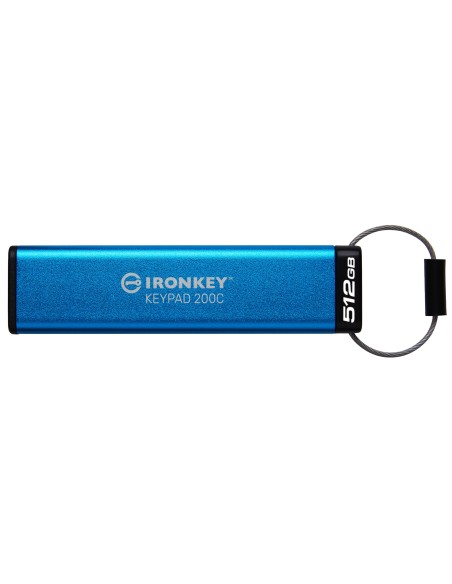 Kingston Technology IronKey Keypad 200C USB-C da 512 GB, FIPS 140-3 livello 3 (in fase di approvazione) AES-256