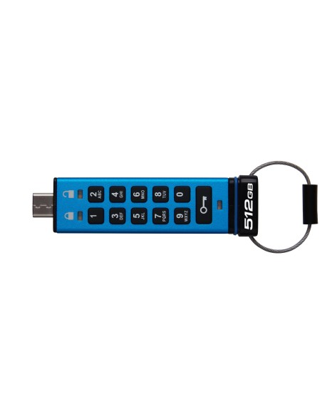 Kingston Technology IronKey Keypad 200C USB-C da 512 GB, FIPS 140-3 livello 3 (in fase di approvazione) AES-256