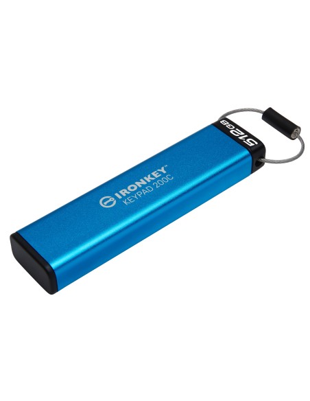 Kingston Technology IronKey Keypad 200C USB-C da 512 GB, FIPS 140-3 livello 3 (in fase di approvazione) AES-256