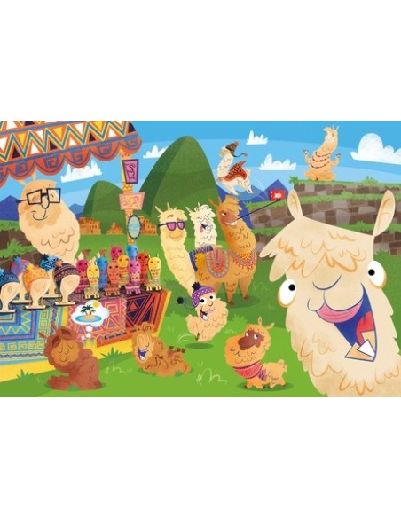 Clementoni No ProbLLAMA Puzzle 104 pz Cartoni
