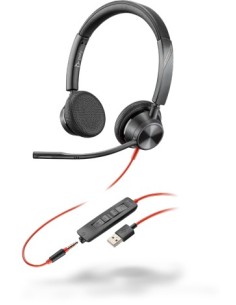 POLY 3325 Auricolare Cablato A Padiglione Musica e Chiamate USB tipo A Nero