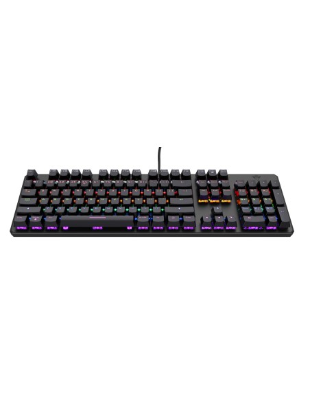 Trust GXT 865 Asta tastiera USB AZERTY Francese Nero