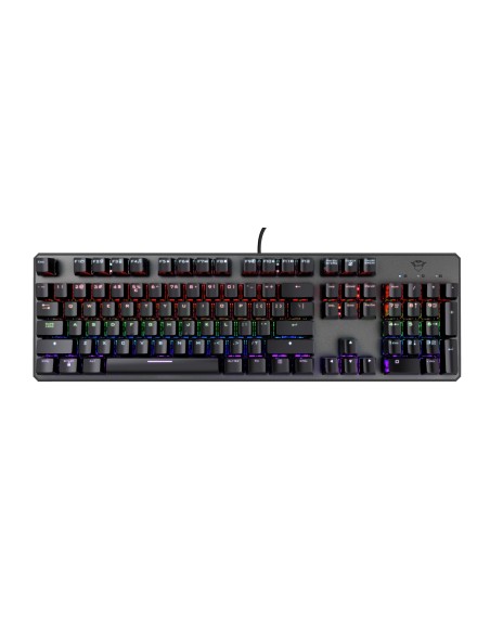 Trust GXT 865 Asta tastiera USB AZERTY Francese Nero
