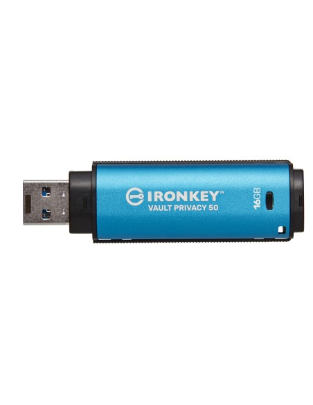 Kingston Technology IronKey 16 GB Vault Privacy 50 crittografia AES-256, FIPS 197