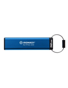 Kingston Technology IronKey Keypad 200 da 32 GB, FIPS 140-3 livello 3 (in fase di approvazione) crittografata AES-256
