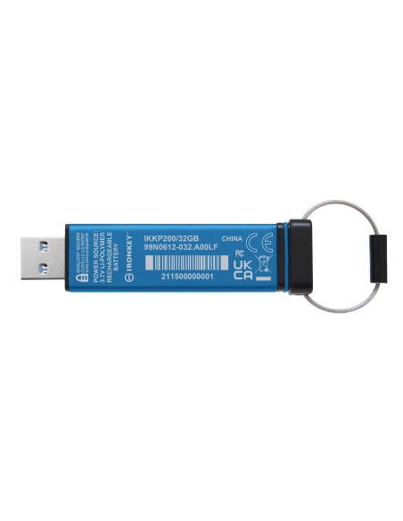 Kingston Technology IronKey Keypad 200 da 32 GB, FIPS 140-3 livello 3 (in fase di approvazione) crittografata AES-256
