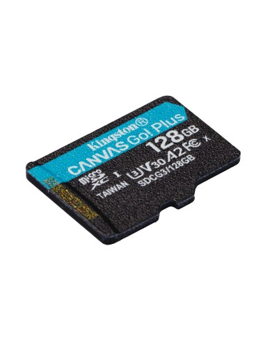 Kingston Technology Scheda microSDXC Canvas Go Plus 170R A2 U3 V30 da 128GB + adattatore
