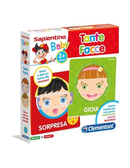 Clementoni Tante Facce Carta da gioco Apprendimento