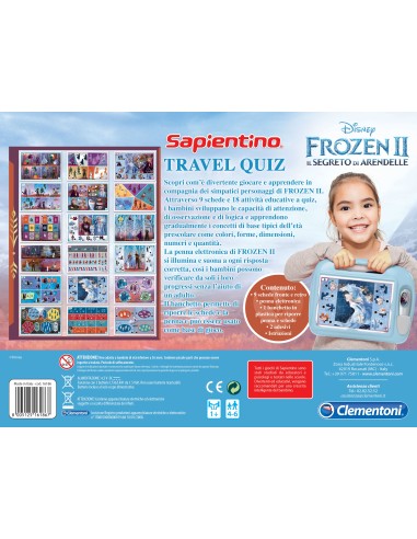 Clementoni Sapientino Travel Quiz Disney Frozen 2