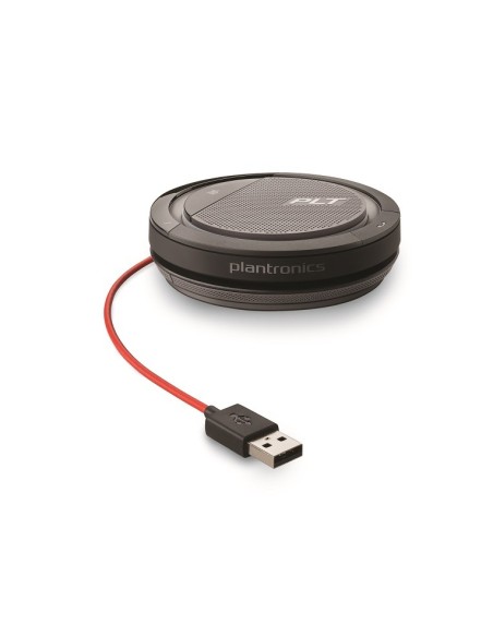 POLY Calisto 3200 vivavoce PC Nero, Rosso